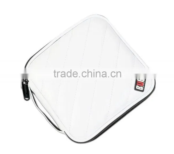 PU Leather White Square CD Bag,DVD VCD Case,Cute CD Case photo-5