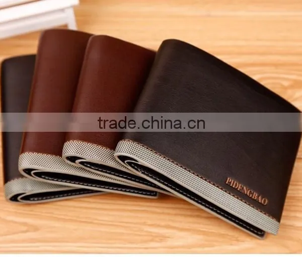 PIDENGBAO Bi-Fold Flap Closure Wallet for Men Made by pu Leather photo-2