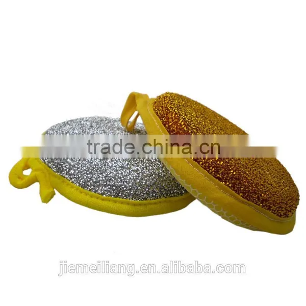 JML1335/Kitchen New Products Gold Round Sponge Scrubber With Hign Quality photo-6
