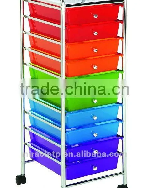 Customize Plastic Living Room Storage Rack Drawer Organizer