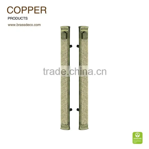 Hotel Entrance Door HK 1202 ACU Copper Door Luxurious Handle