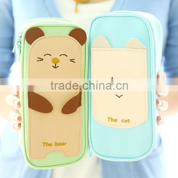 Wenzhou Wholesale Clear Customizable Cute Animal Shaped Unbranded Pencil Case for School Kids photo-3