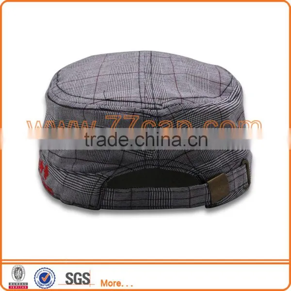 Good Quality Military Hat With Scottish Fabric photo-2