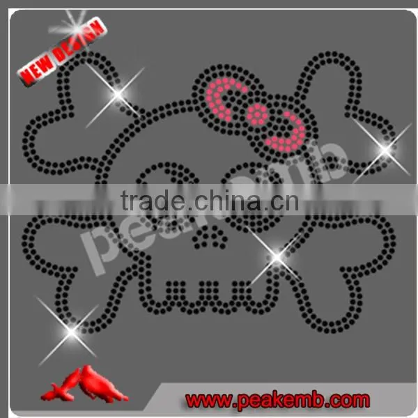 Hotfix Rhinestone Ribbon Design Iron on Breast Cancer Rhinestone Transfer for Clothing photo-3