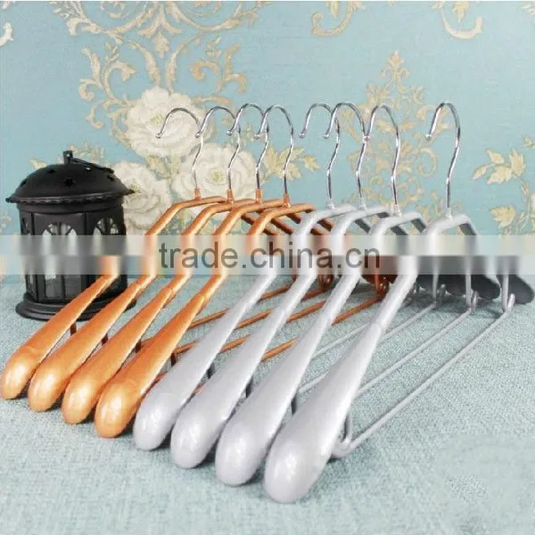 PVC Coated Metal Clothes Colourful Hanger With Bar photo-3