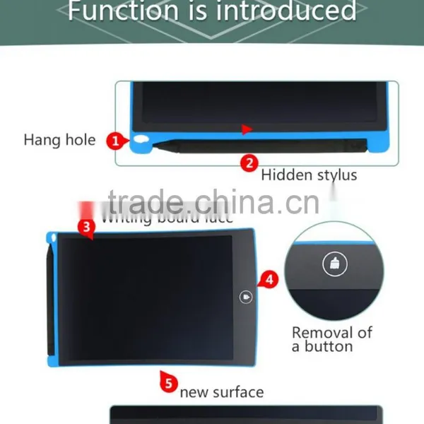 6 Colors LCD Writing Pad Notepad Electronic Drawing Tablet Graphics Board photo-2