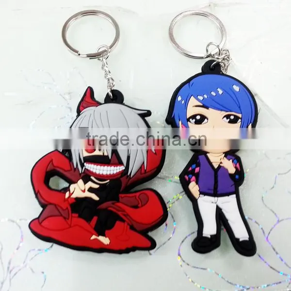 2016 New Style Rubber KeyChain, Silicone Charms-assorted Colors photo-3