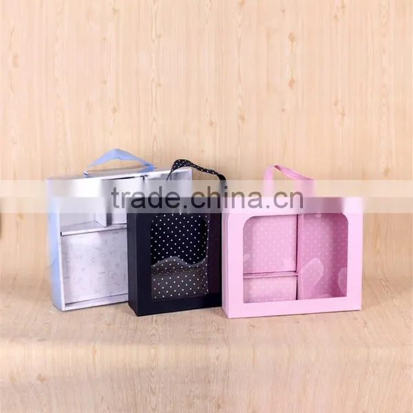 Fancy Suitcase Shaped Baby Clothes Transparent Gift Box photo-6