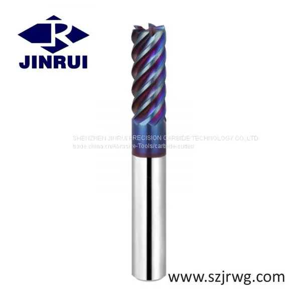 OEM 6 Flute Carbide End Mill With Coating