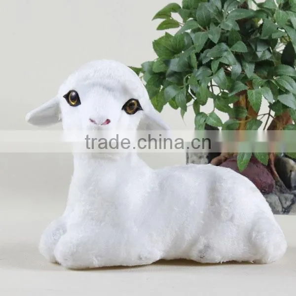 Made in China Plush Animal Cute Life Size Sheep Flame Resistant Used Commercial Christmas Decorations photo-3