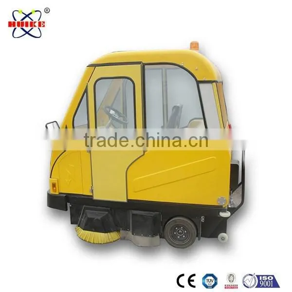 Multi-function fully closed electric floor sweeper for sanitation