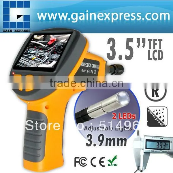 Industrial Endoscope 3.9mm Camera Video Inspection Pipe Borescope 180 Degree Rotation SnakeScope