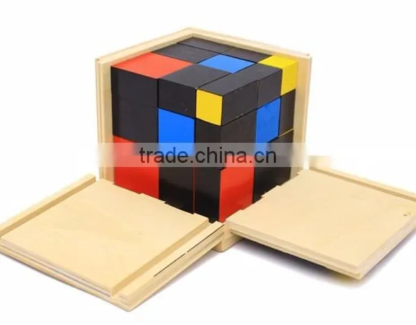 Preschool Training Learning Toys Montessori Trinomial Cube Math Education photo-5