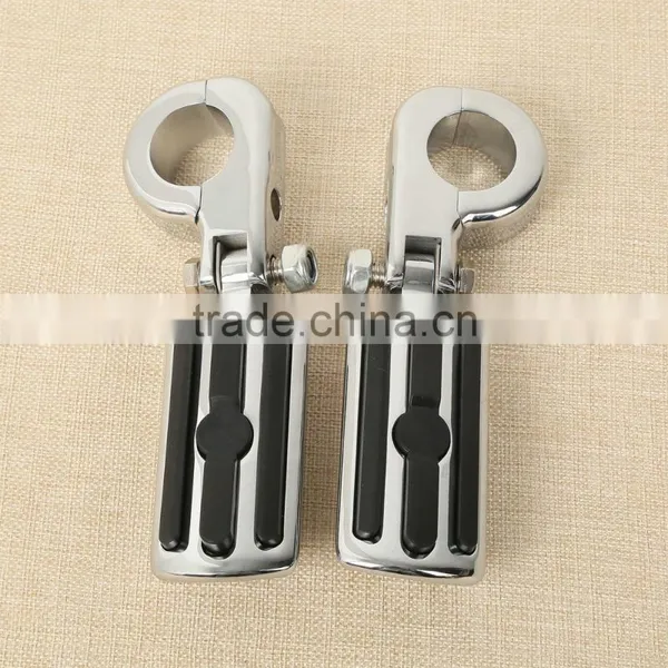 32mm 1 1/4" Engine Guard Foot Peg Kit For Softail Dyna Fatboy Sportster photo-2