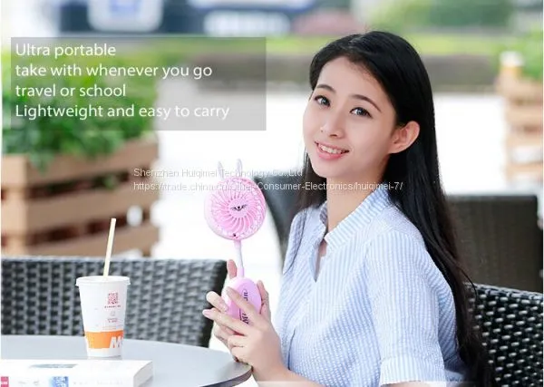 Handheld Mini Cartoon Style USB Folding Fan for Girls In Summer photo-5