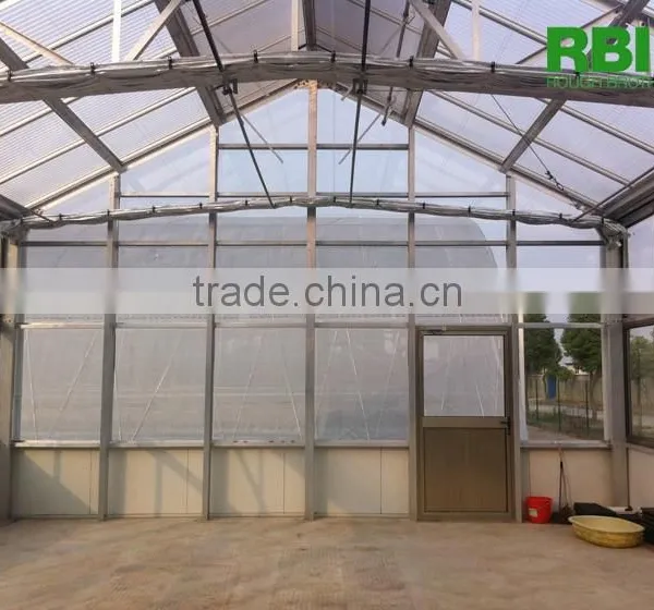 Aluminum Greenhouse With PC or Glass Covering photo-2