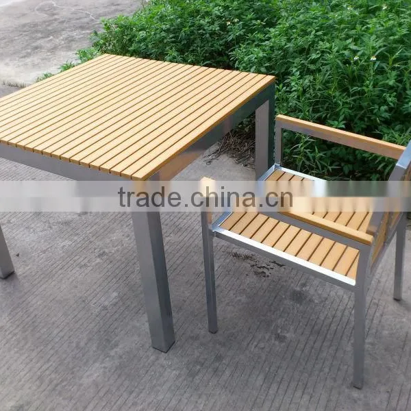 Leisure Wooden Table Aluminum Dining Room Set photo-2