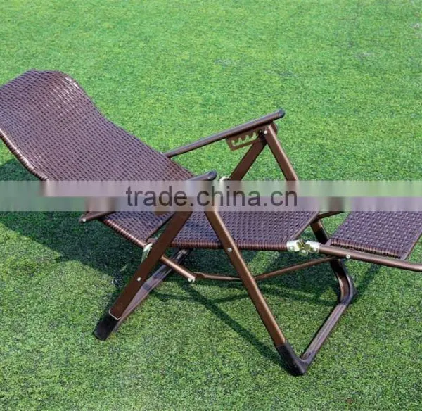 Rattan Zero Gravity Lounge Chair With Pillow and Cup Holder photo-2
