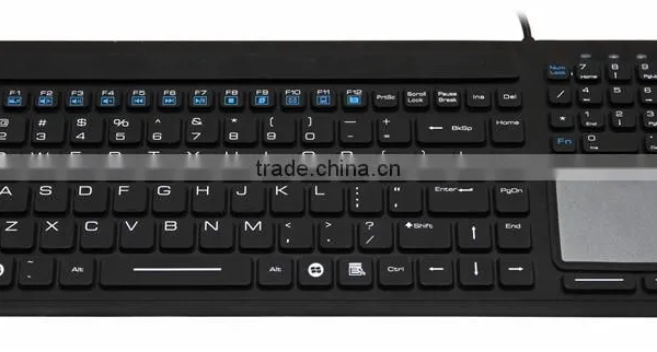 JH-IKB107 Silicone Industrial Keyboard With Touchpad 104 Keys and 12 Functional Keys USB2.0 photo-2