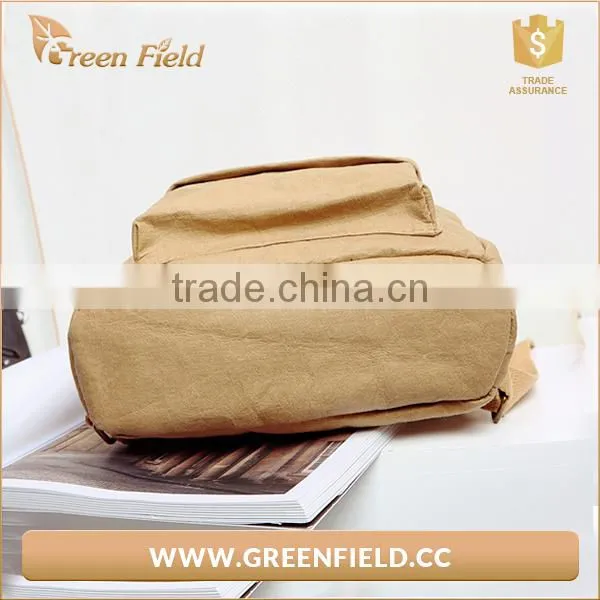 OEM Factory Direct Sale Daily Carrying Bag/washable Kraft Paper Backpack photo-2