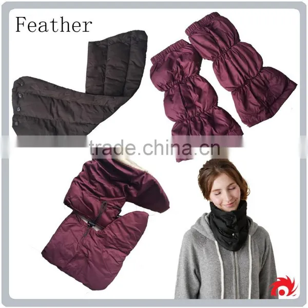 Feather Down Kids Adult Neckwear Neck Scarf Knitting Pattern Neck Warmer Scarf
