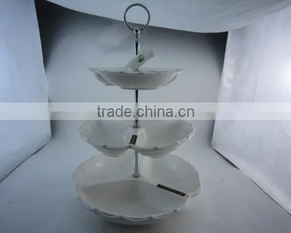 Cake Stand With Woonden Handle for Weeding/party/daily Use photo-2