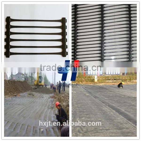 Good Price for Polyethylene Uniaxial HDPE Geogrid/uniaxial Plastic Mesh Grid photo-4