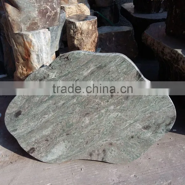Stone Table Forest Green Table Garden Decoration Bench Marble Garden Bench photo-3