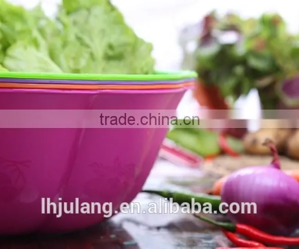 Household Plastic Salad Bowl / Plastic Fruit Basket photo-2