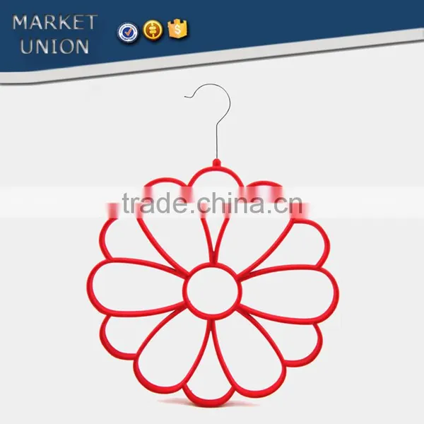 Antiskid Silk Scarf Flocked Velvet Hangers,excellent Silk Scarf Bound,ABS, Nylon Villi,Chrome Plated Hook photo-4