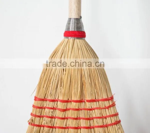 Corn Fiber Heavy-Duty Wire Banded Warehouse Soft Industrial Broom photo-3