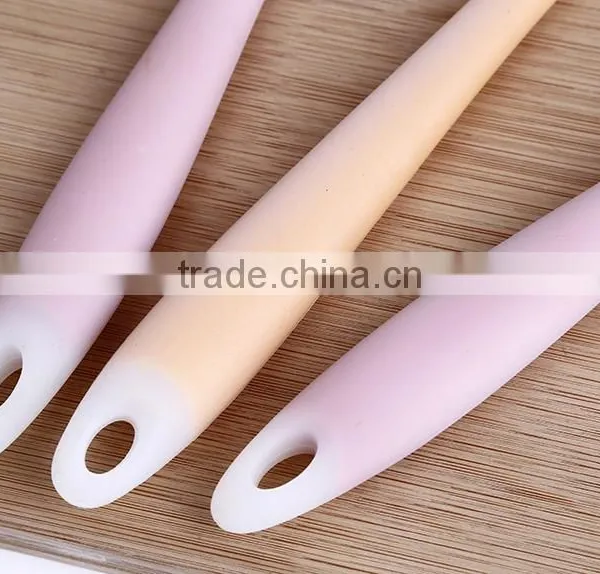 Fashional Style Double Tier Silicone 3-piece Kitchenware Set Utensil photo-5