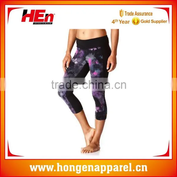 Hongen Apparel OEM Brand Custom Design Yoga Clothing Yoga Pants Running Pants
