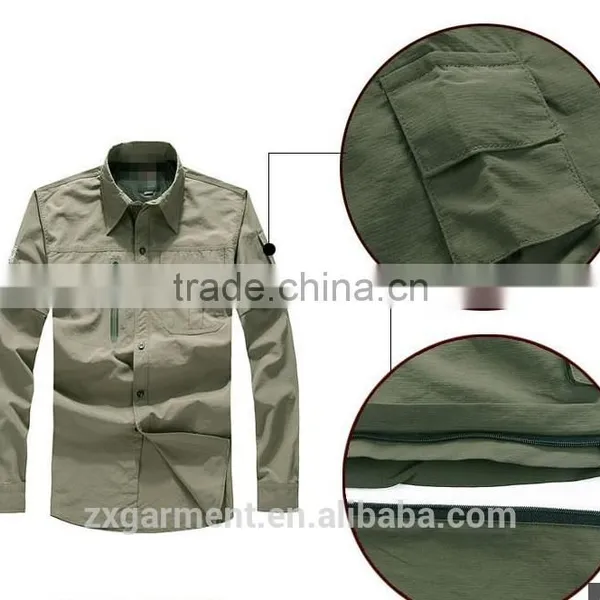 ZX Wholesale Fishing Shirts/Tournament Fishing Shirts/Vented Fishing Shirts/mens Long Sleeve Shirts In Custom Design photo-3