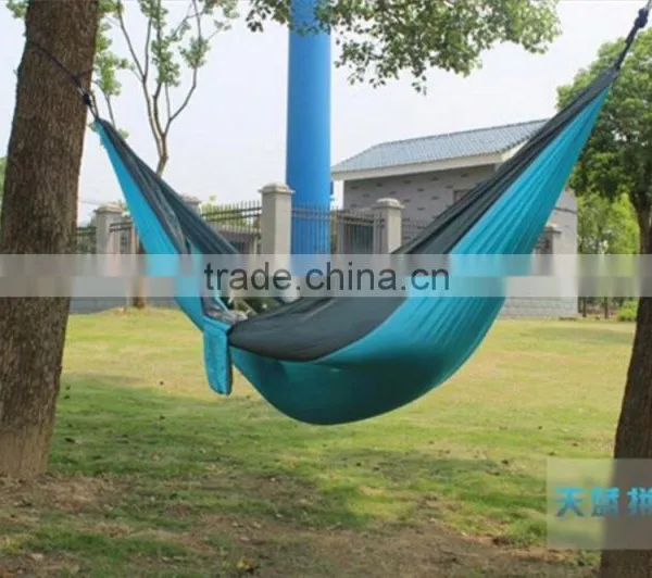 Wholesale Cheap Lightweight Folding Nylon Outdoor Camping Hammock,portable Parachute Hammock photo-4