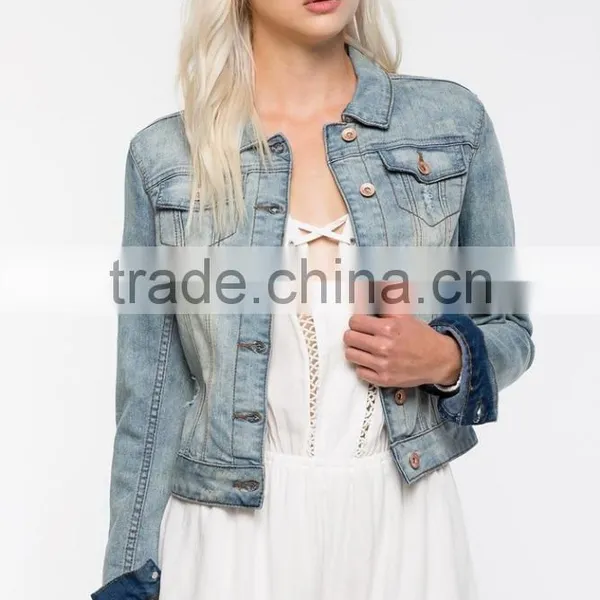 2016 Hot Sale Fancy Denim Jackets Wholesale Made in China photo-2