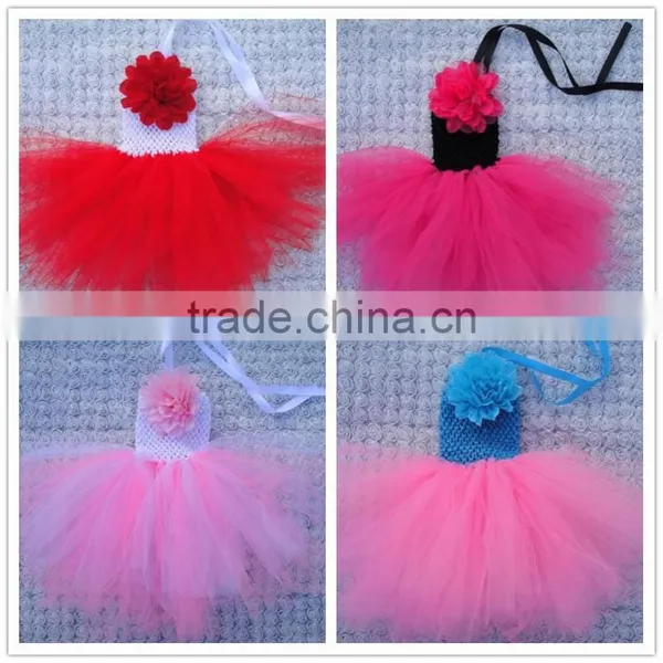 Ballet Tutus for Sale/ Crochet Top Tutus With Flower/girls Pettiskirt Dress Wholesale photo-3
