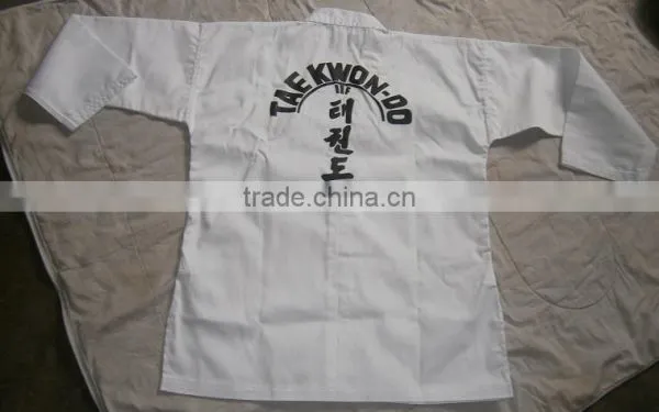 High Quality ITF Taekwondo Uniform White Printed photo-3