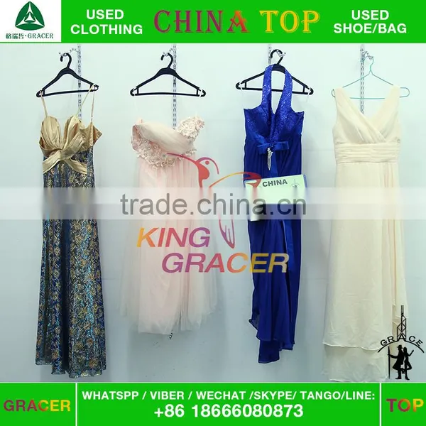 Cheap Italy Style Party Evening Wedding Dress Free Used Clothes,container of Used Clothes photo-5