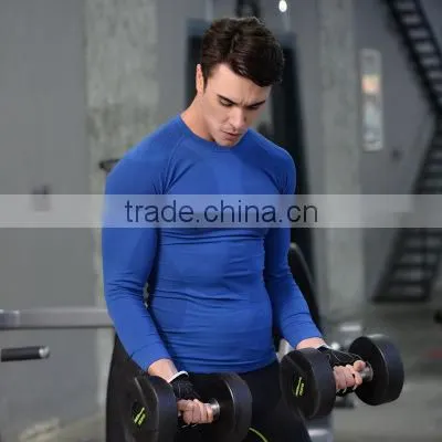 Wholesale 2017 New Style Seamless Men Fitness Shirts for Gymnasium photo-3