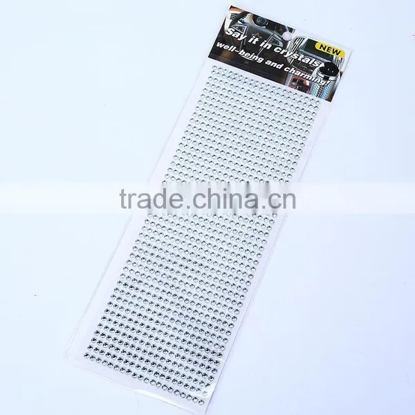 Wholesale Custom Diy Self Adhesive Back Glue Acrylic Rhinestone Sticker photo-4