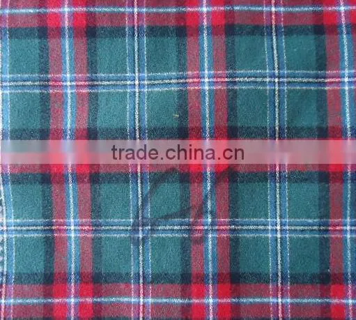 New Fashion Cotton Flannel Check Fabric