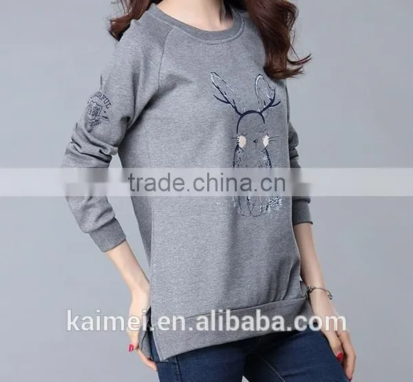 Eco-friendly Quick Dry Hot Design Factory Produced Best-selling High Quality Cvc Printed Sweatshirt CVC(80/20) photo-4