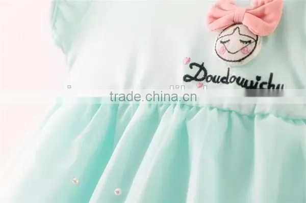 Cute Puffy Girl Casual Dress Smile Face Girl Fancy Frocks photo-5