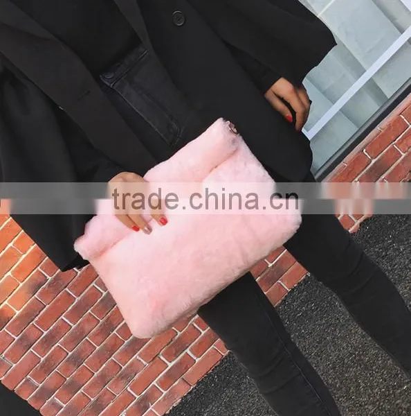 New Products 2016 Online Shopping Bags Women Casual Bag Cony Hair Warm Fashion Fur Women Handbag photo-5