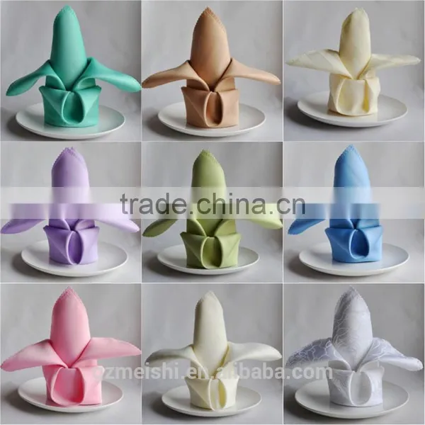 OEM Custom 100% Cotton Solid Color Wedding Napkin photo-4