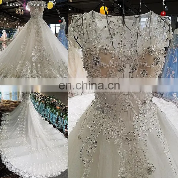 LS00220 Cap Sleeves Beaded Latest Dress Designs Arabic Bridal Wedding Cocktail Gown Dresses Bridal