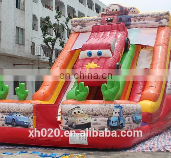 Car Decoration Giant Steep Inflatable Water Slide photo-4
