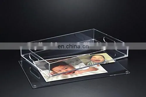Acrylic Lucite Tray, Acrylic Lucite Serving Tray, Acrylic Gift Ideas photo-3