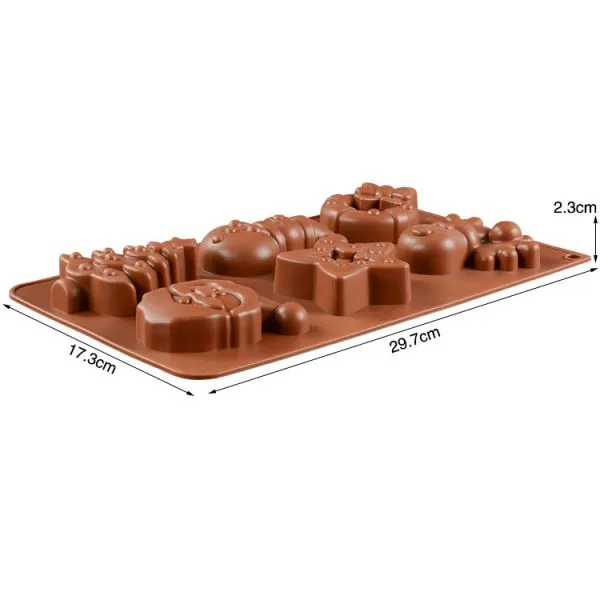 Free Sample Food Grade Heat Resistant Nontoxic Silicone Cake Mold Baking Mousse Pudding Mold Tool Christmas Style photo-4